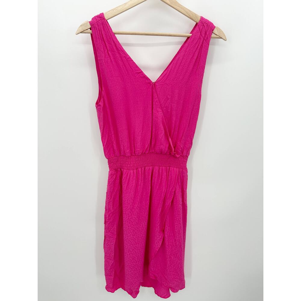 Cupcakes & Cashmere Dress Women SMALL NWT Pink Azalea Tasha Sleeveless V-Neck